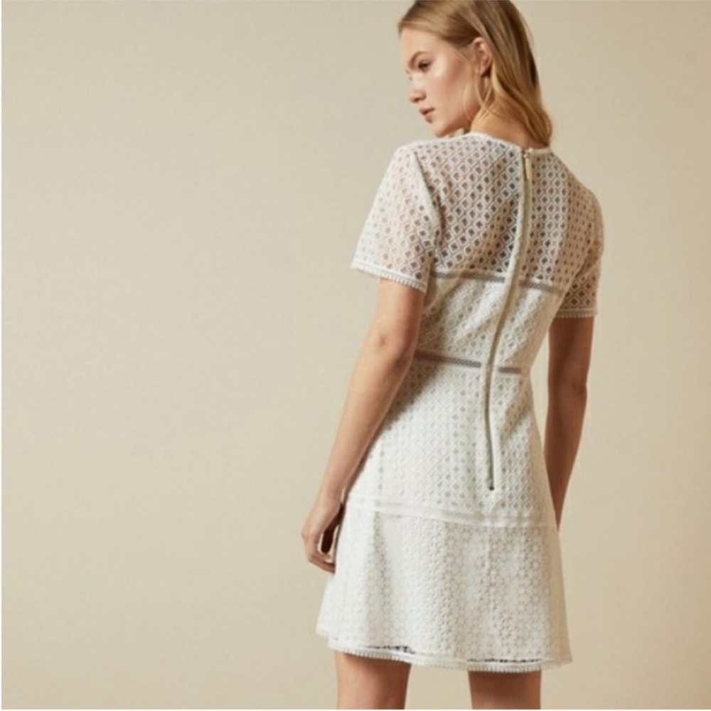 Ted Baker White Lace Mini Dress
